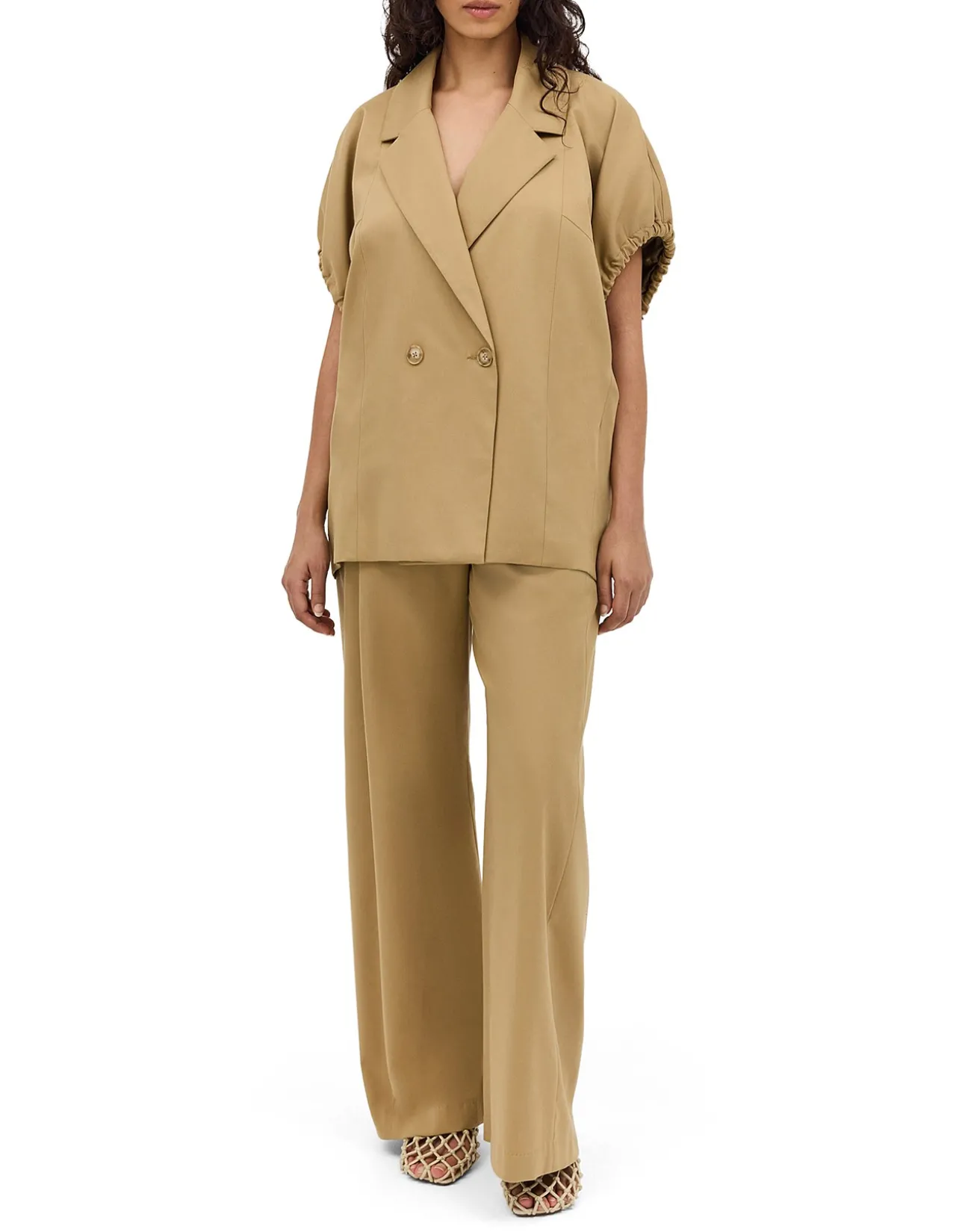 SAND WOOL SUITING PERUSE JACKET
