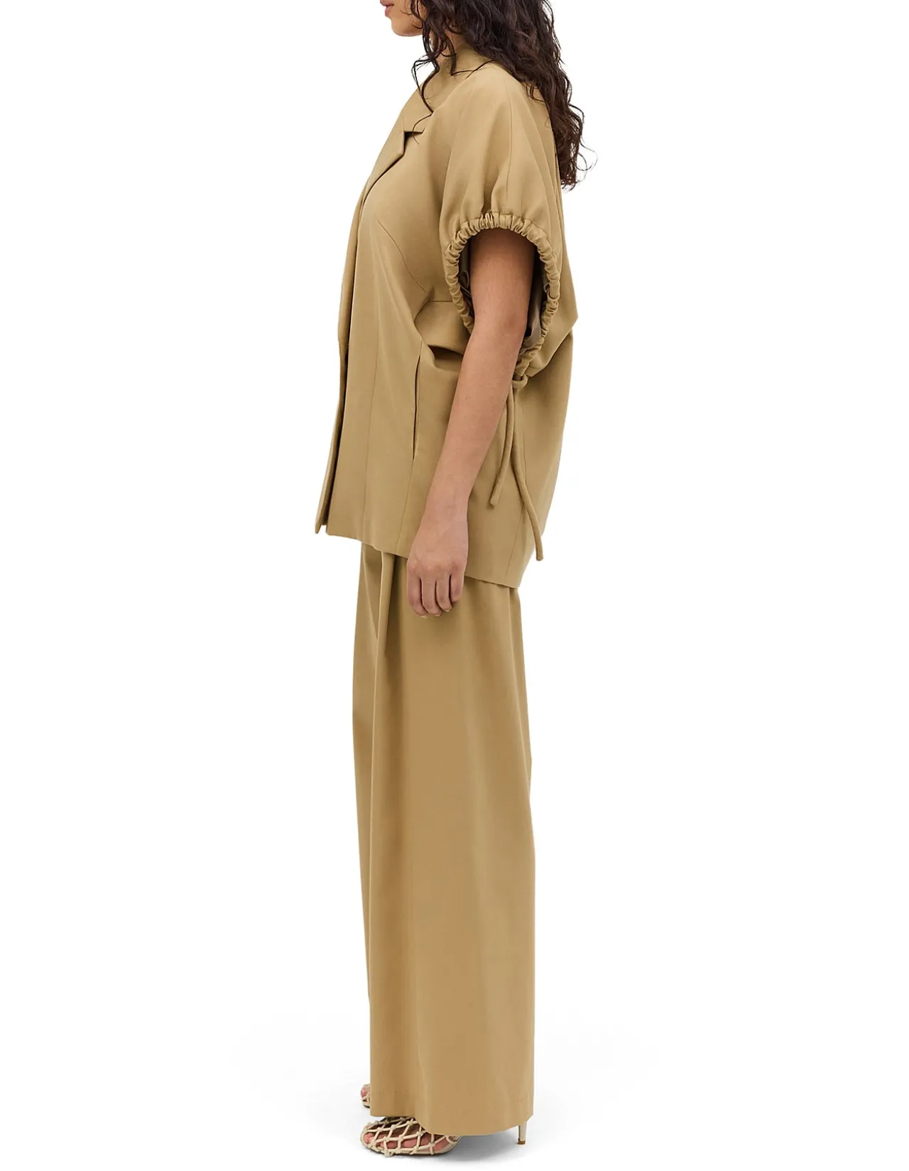 SAND WOOL SUITING PERUSE JACKET