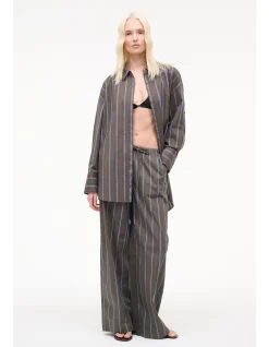 Sandbar Oversized Striped Cotton Shirt
