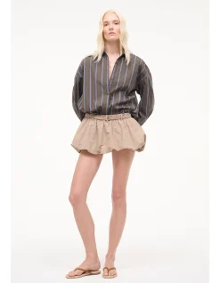 Sandbar Oversized Striped Cotton Shirt