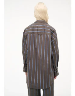 Sandbar Oversized Striped Cotton Shirt