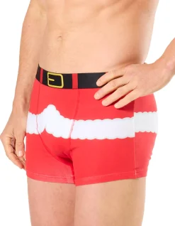 SANTA COTTON TRUNKS WITH NOVELTY HAT