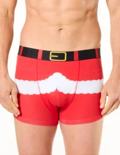 SANTA COTTON TRUNKS WITH NOVELTY HAT