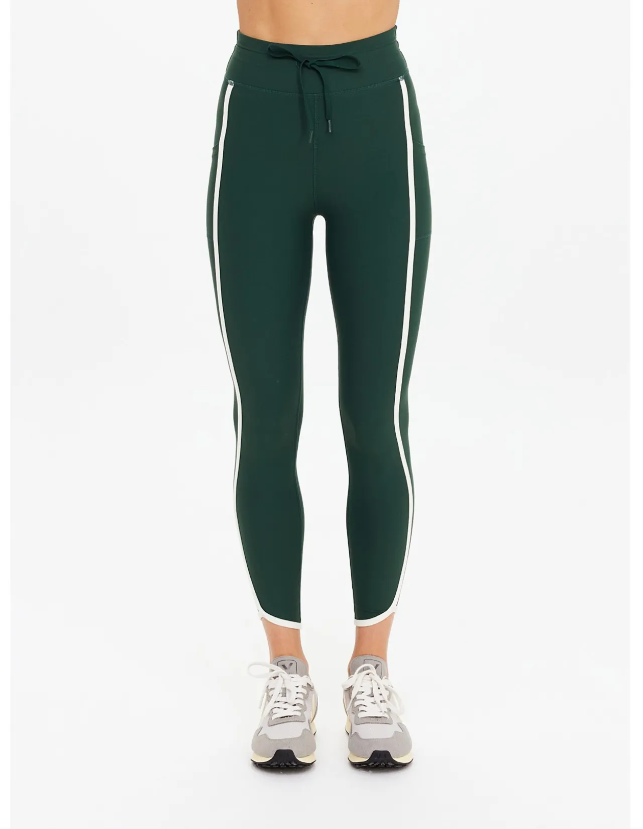Santa Fe 63 cm Pocket Stripe Midi Legging