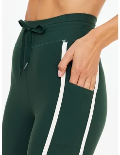 Santa Fe 63 cm Pocket Stripe Midi Legging