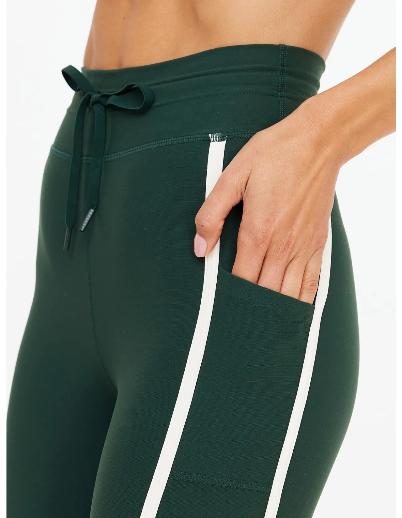 Santa Fe 63 cm Pocket Stripe Midi Legging
