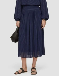 SANTOS YOKE WAIST MIDI SKIRT