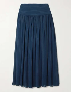 SANTOS YOKE WAIST MIDI SKIRT