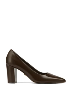 Sara Hot Chocolate Leather Pump