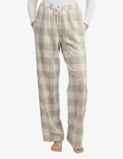 SARITA BUFFALO CHECKED WIDE PANT