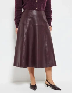 SASKIA LEATHER SKIRT