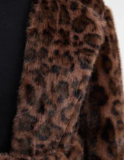 SASKIA FAUX FUR COAT