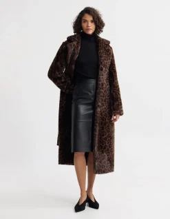 SASKIA FAUX FUR COAT
