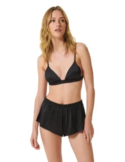 Saskia Luxury Satin Soft Bra and Short Set