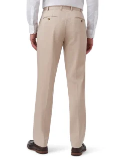 SATEEN FLAT-FRONT TROUSER