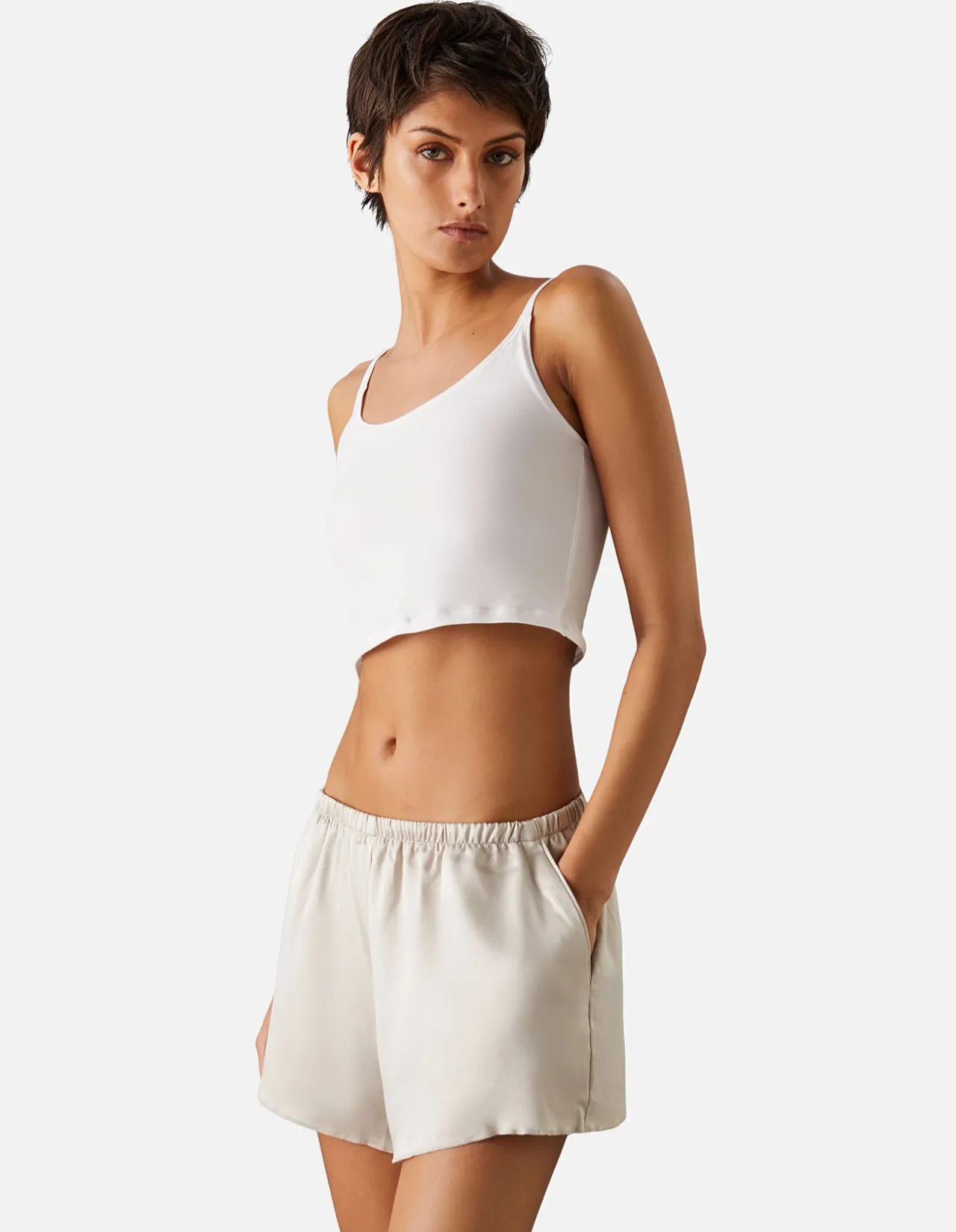 SATIN SENSUAL SATIN SHORT