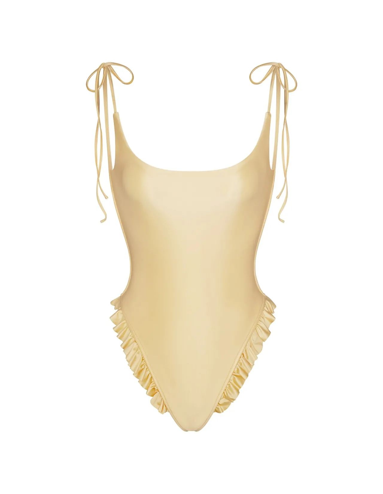 SATIN SWIM LOW BACK ONE PIECE