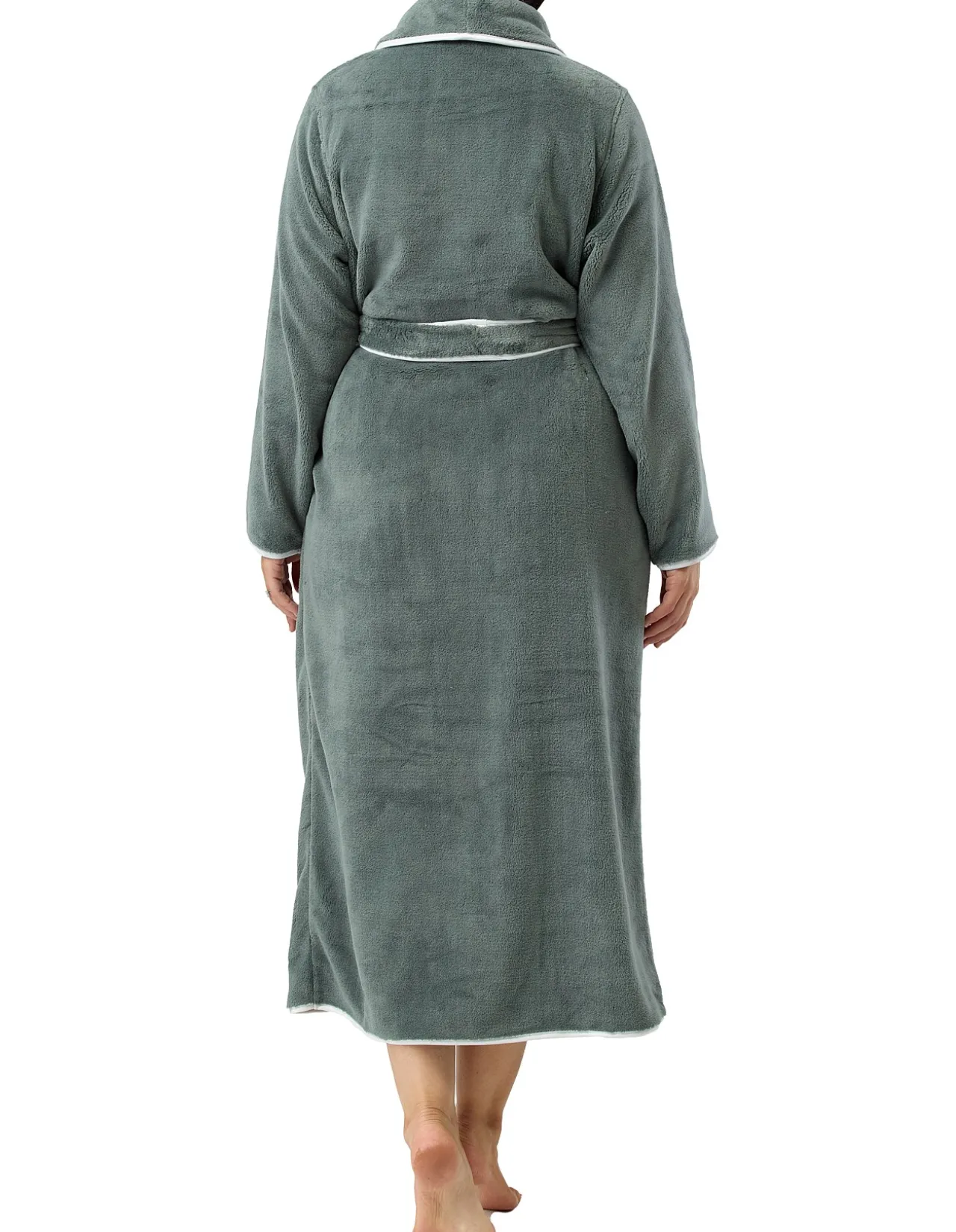 SATIN TRIM ROBE - LONG 130cm