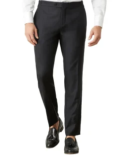 SAUNDERS BLACK SATIN TROUSER