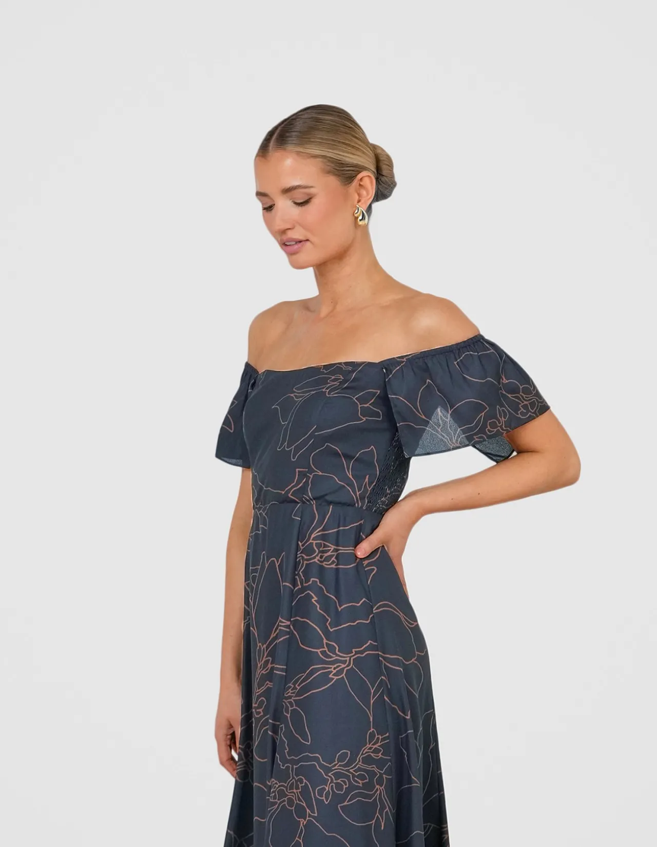 SAVANNAH OFF SHOULDER GOWN