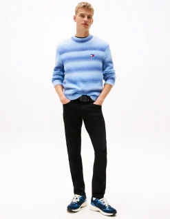 Scanton Slim Stretch Denim Black Jeans