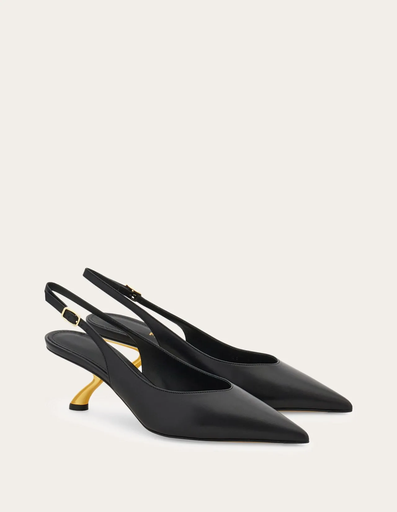 SCULPTURAL HEEL SLINGBACK