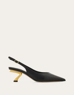 SCULPTURAL HEEL SLINGBACK