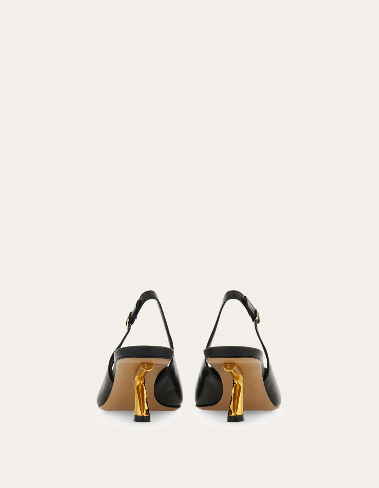 SCULPTURAL HEEL SLINGBACK