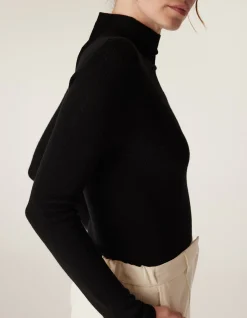Seamless Merino Turtle Neck