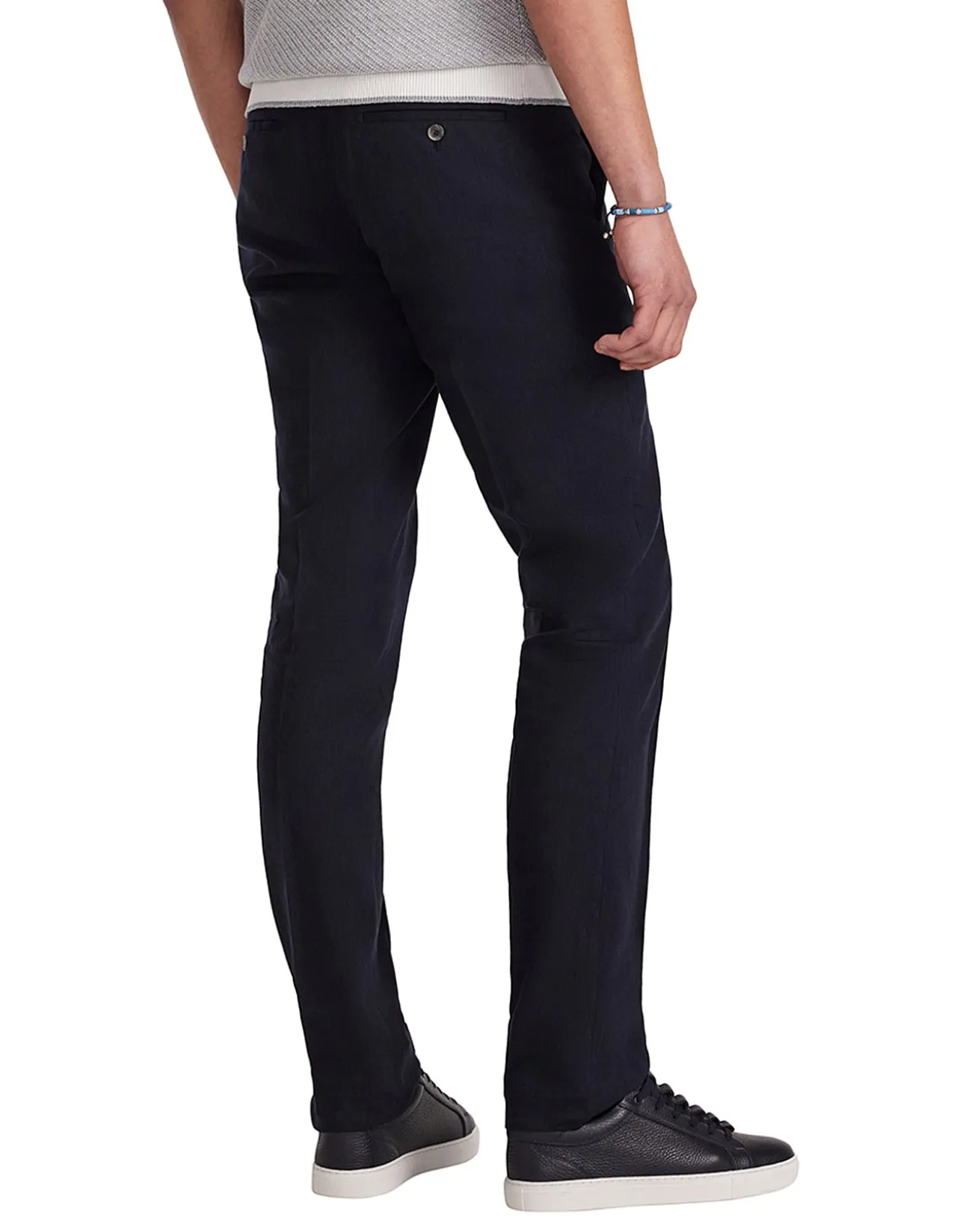 SEAM LINEN COTTON CREPE PANTS