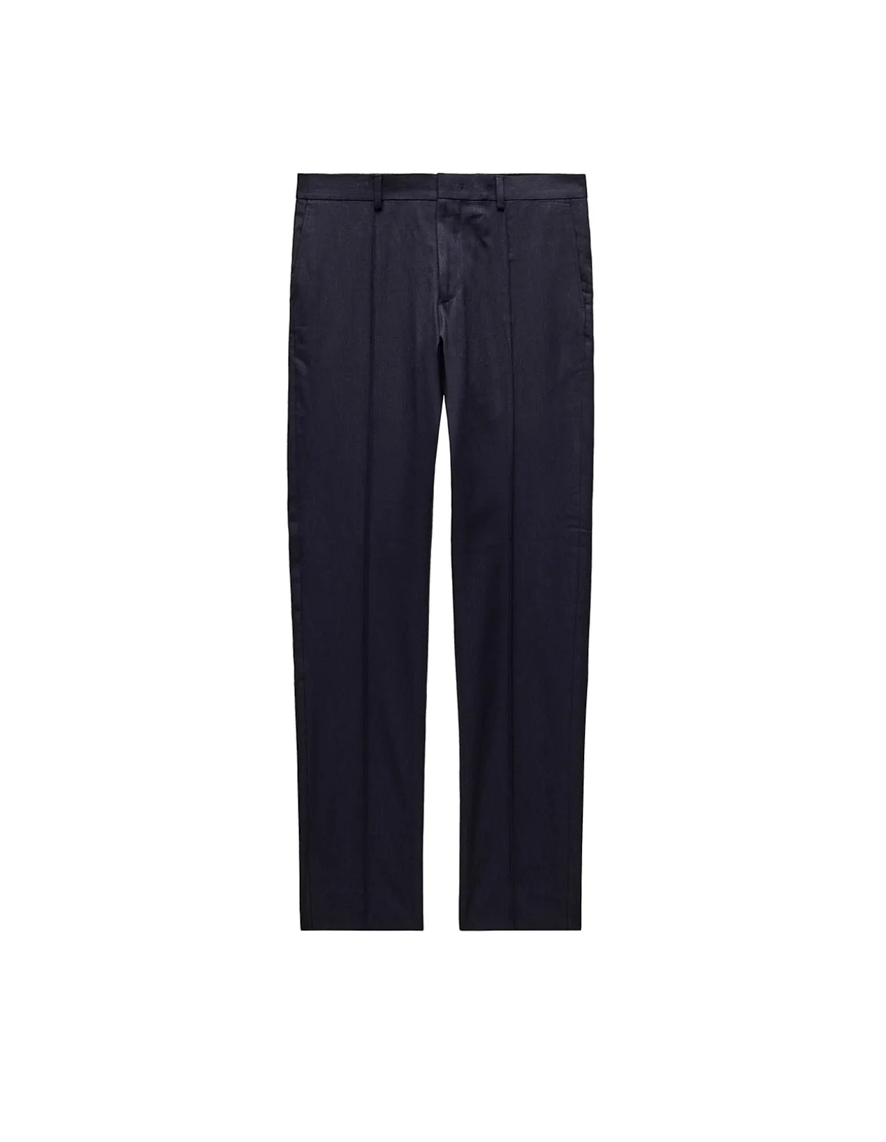 SEAM LINEN COTTON CREPE PANTS
