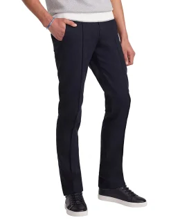 SEAM LINEN COTTON CREPE PANTS