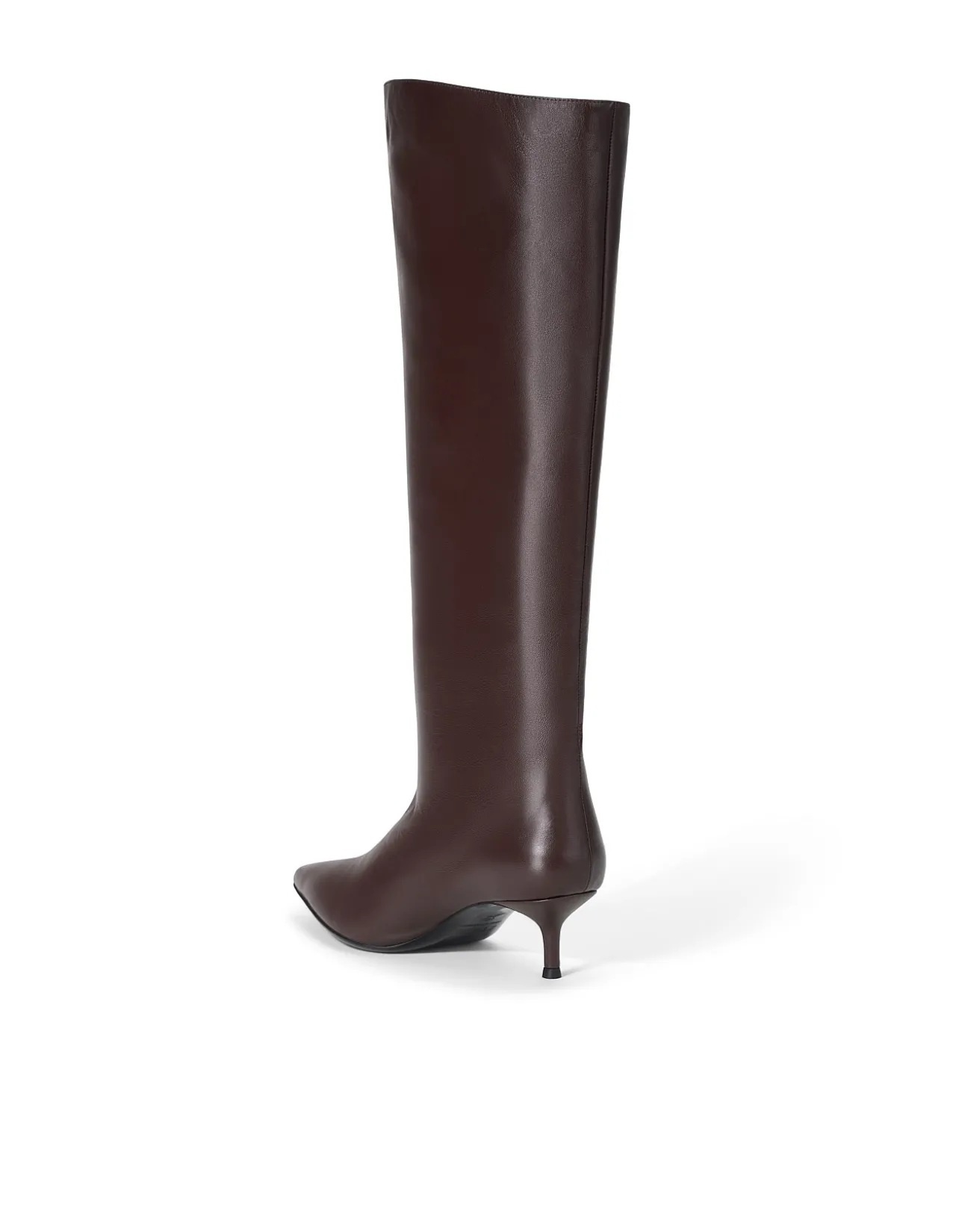 Sebastian Leather Kitten Heel Knee Boots