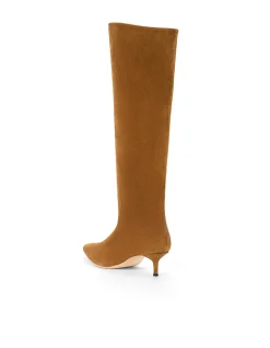 Sebastian Suede Pointed Toe Kitten Heel Boots