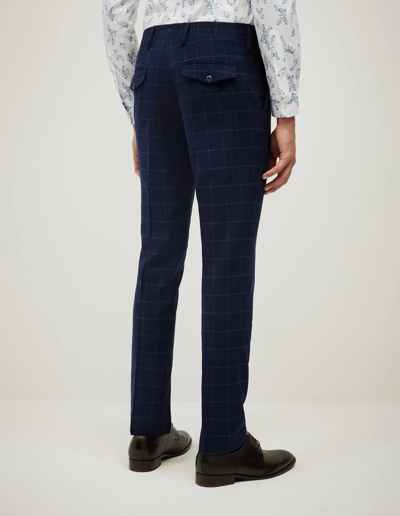 Sebastian Windowpane Check Tailored Pant