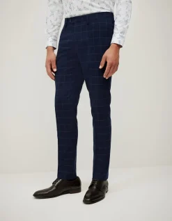 Sebastian Windowpane Check Tailored Pant