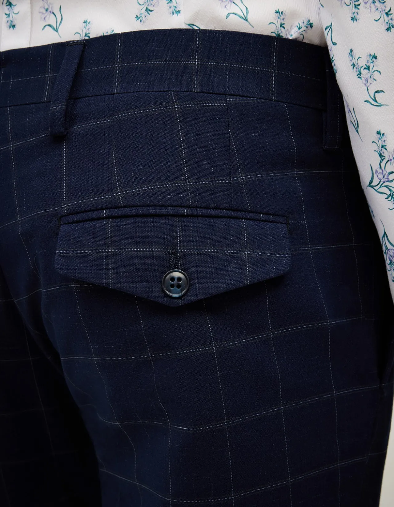 Sebastian Windowpane Check Tailored Pant