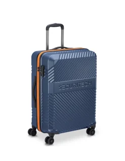 Securitech Patrol 66cm Expandable Hard Shell Suitcase Blue