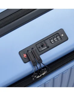 Securitime 65cm Expandable Medium Suitcase Lavender Blue