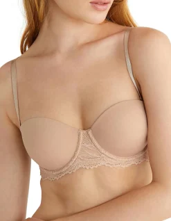 SEDUCTIVE COMFORT LOTUS FLORAL LIFT STRAPLESS BRA