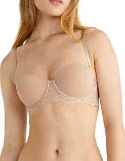 SEDUCTIVE COMFORT LOTUS FLORAL LIFT STRAPLESS BRA