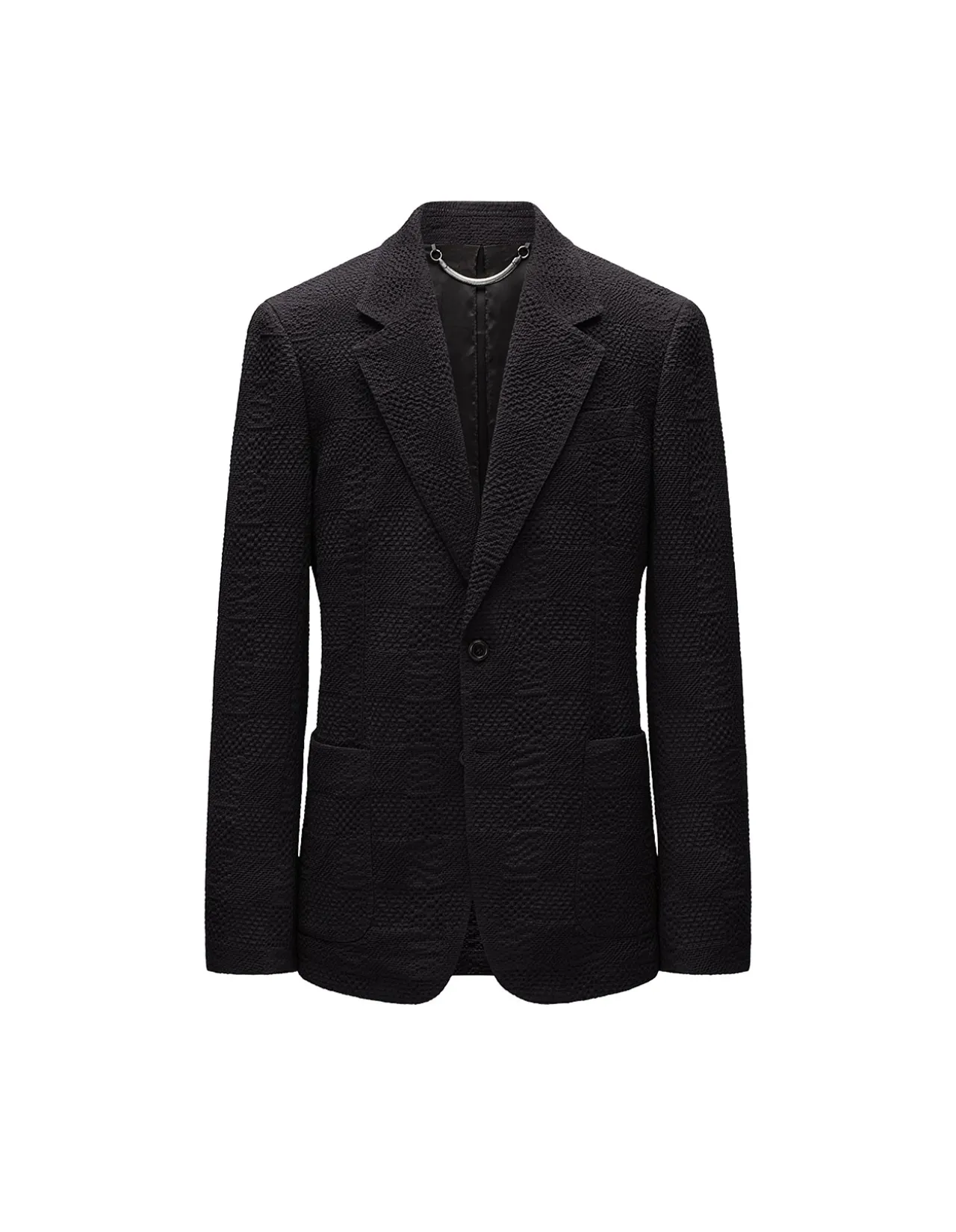 SEERSUCKER CHECK BLAZER