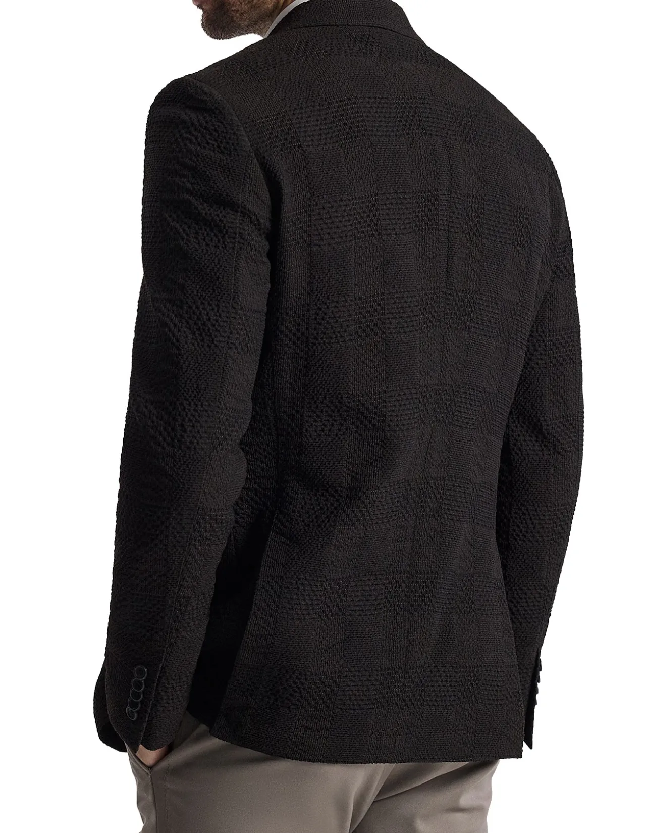 SEERSUCKER CHECK BLAZER