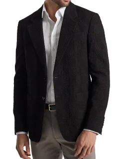 SEERSUCKER CHECK BLAZER