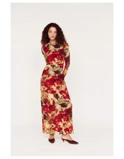 SELMA MESH MIDI DRESS