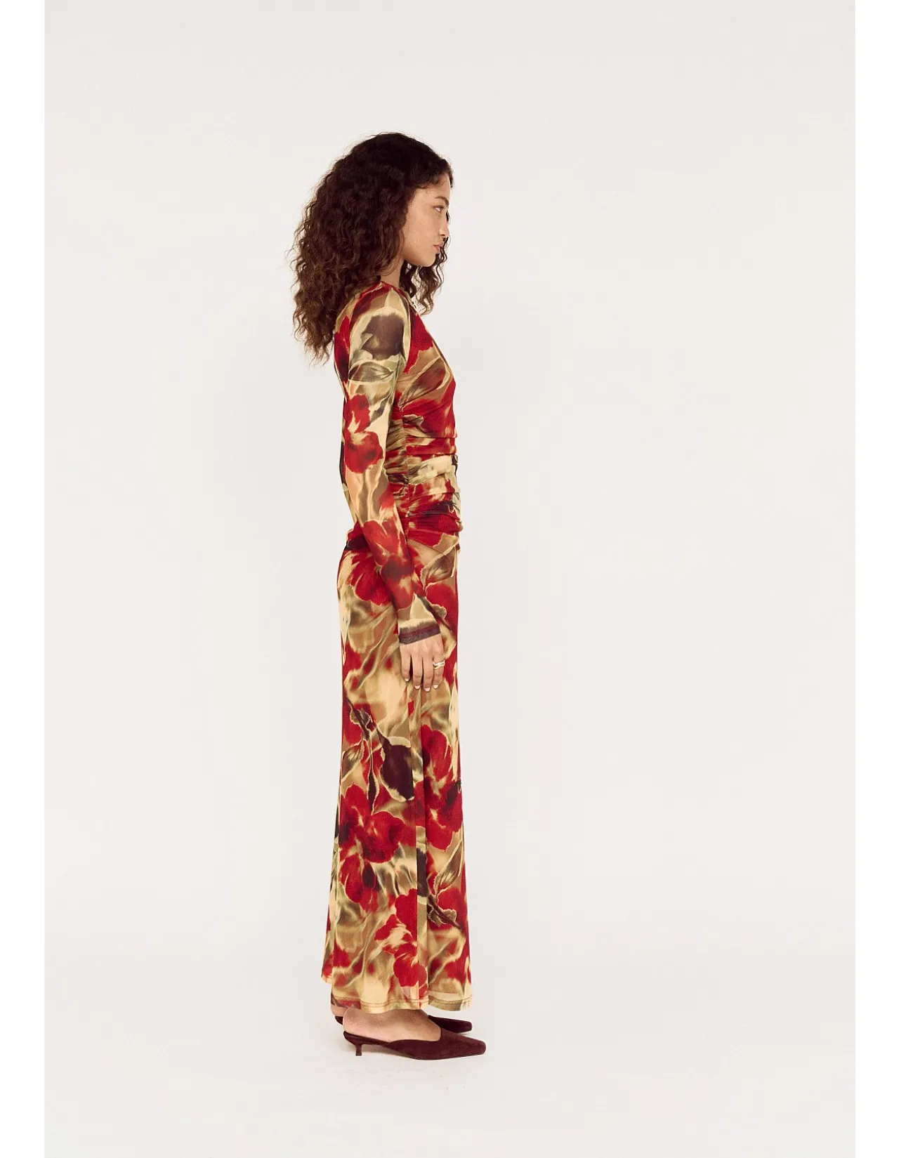 SELMA MESH MIDI DRESS