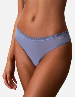SENSUAL LACE TRIM THONG
