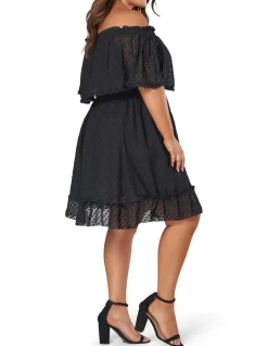 Sensual Off Shoulder Midi Dress