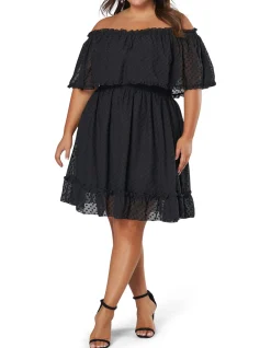 Sensual Off Shoulder Midi Dress