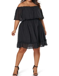 Sensual Off Shoulder Midi Dress